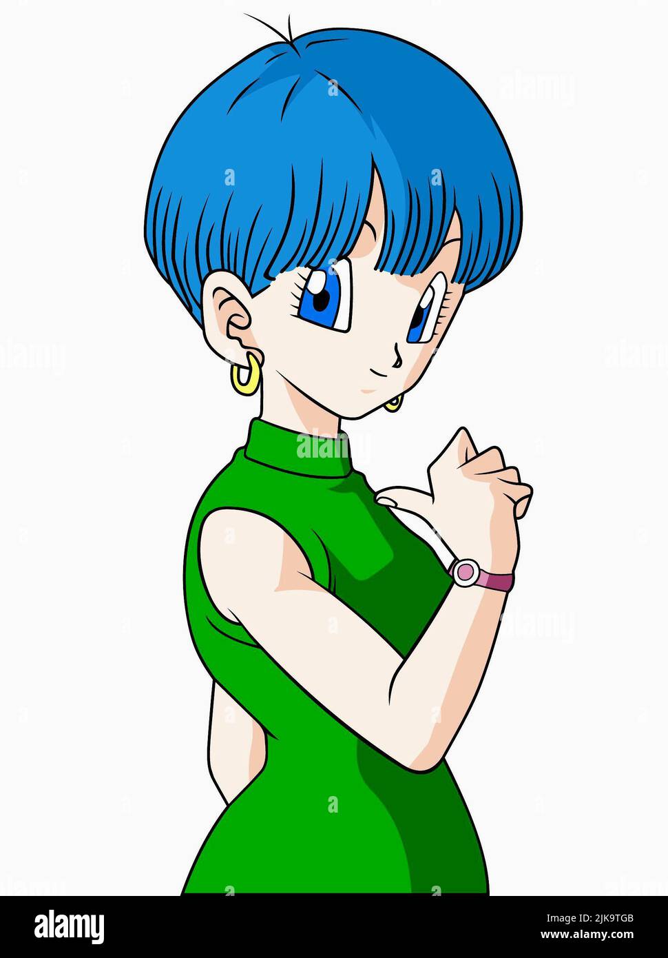 AI Image Generator Dragon ball bulma in clouth