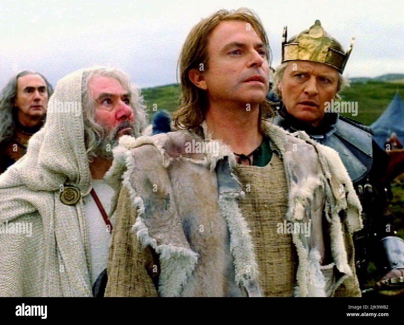 Sam Neill & Rutger Hauer Television: Merlin (TV-Zweiteiler) Characters:  Merlin & King Vortigern Usa/Uk 1998, / Mini Series Director: Steve Barron  26 April 1998 **WARNING** This Photograph is for editorial use only