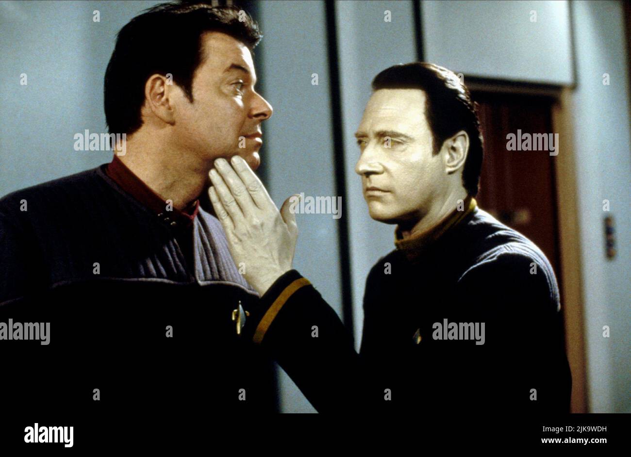 Commander Riker Insurection Jonathan Frakes & Brent Spiner Film: Star Trek: Insurrection (USA 1998 ...