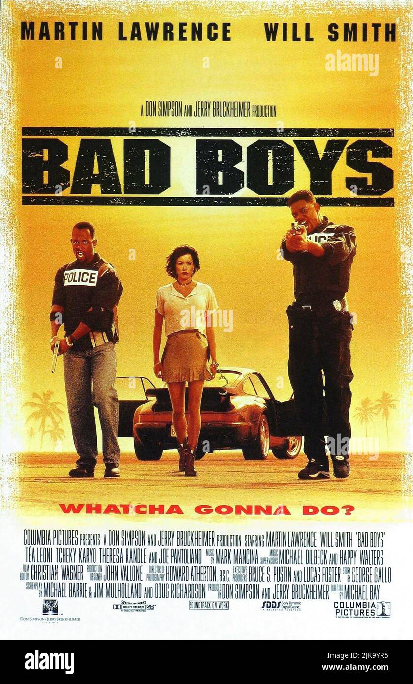 BAD BOYS バッドボーイズ　映画　非売品ポスター　1995年　ウィルスミス BAD BOYS バッドボーイズ 映画 非売品ポスター 1995年 ウィルス