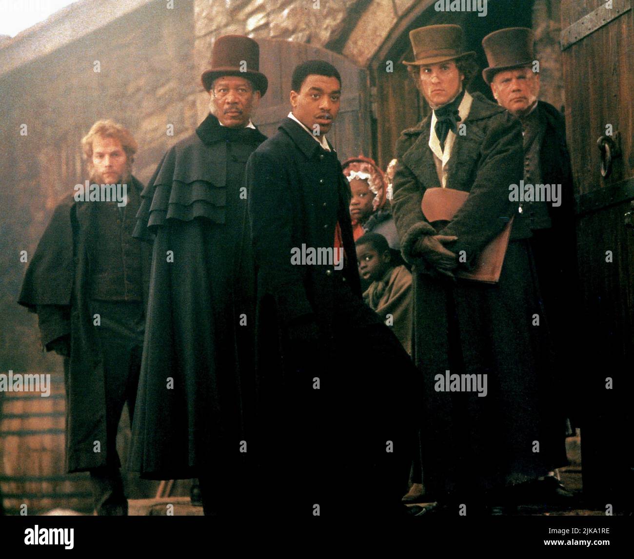 Morgan Freeman, Chiwetel Ejiofor & Matthew Mcconaughey Film: Amistad