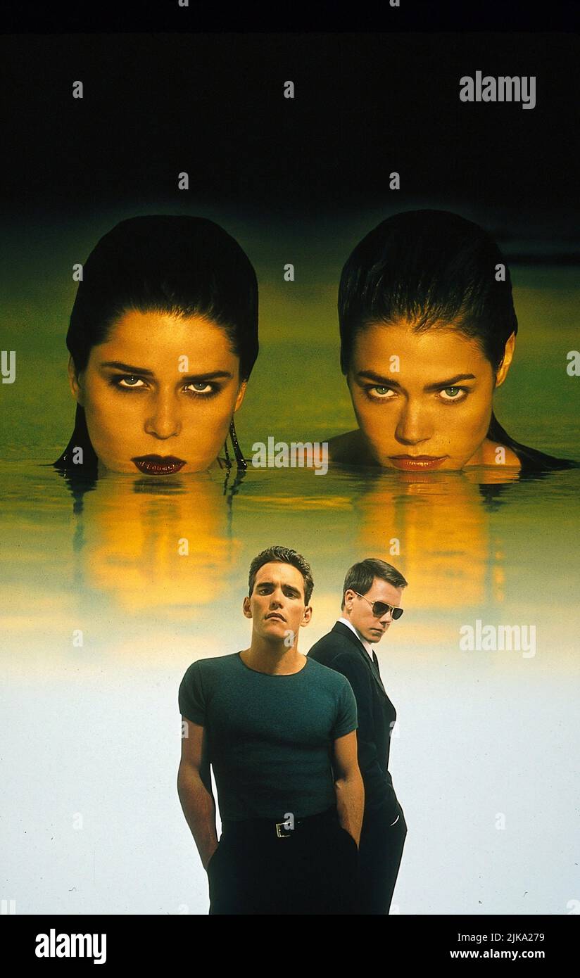 Neve Campbell, Denise Richards, Matt Dillon & Kevin Bacon Film Artwork Film: Wild Things (USA 1998) Characters: Kelly Lanier Van Ryan,Suzie Marie Toller,Sam Lombardo &  Director: John Mcnaughton 20 March 1998   **WARNING** This Photograph is for editorial use only and is the copyright of COLUMBIA and/or the Photographer assigned by the Film or Production Company and can only be reproduced by publications in conjunction with the promotion of the above Film. A Mandatory Credit To COLUMBIA is required. The Photographer should also be credited when known. No commercial use can be granted without w Stock Photo