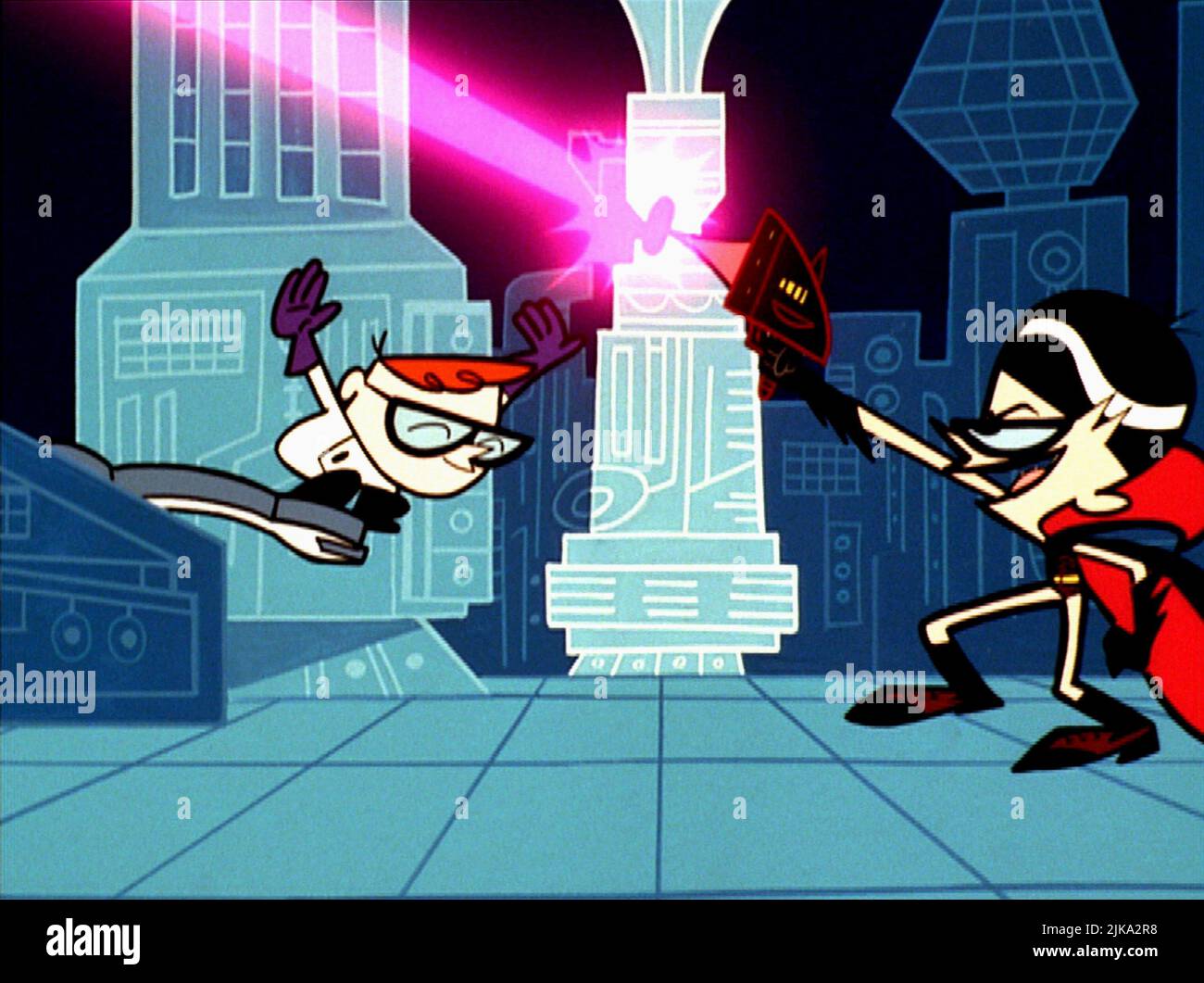 Dexter & Mandark Television: Dexter'S Laboratory (1996)   Director: Genndy Tartakovsky 28 April 1996   **WARNING** This Photograph is for editorial use only and is the copyright of CARTOON NETWORK and/or the Photographer assigned by the Film or Production Company and can only be reproduced by publications in conjunction with the promotion of the above Film. A Mandatory Credit To CARTOON NETWORK is required. The Photographer should also be credited when known. No commercial use can be granted without written authority from the Film Company. Stock Photo