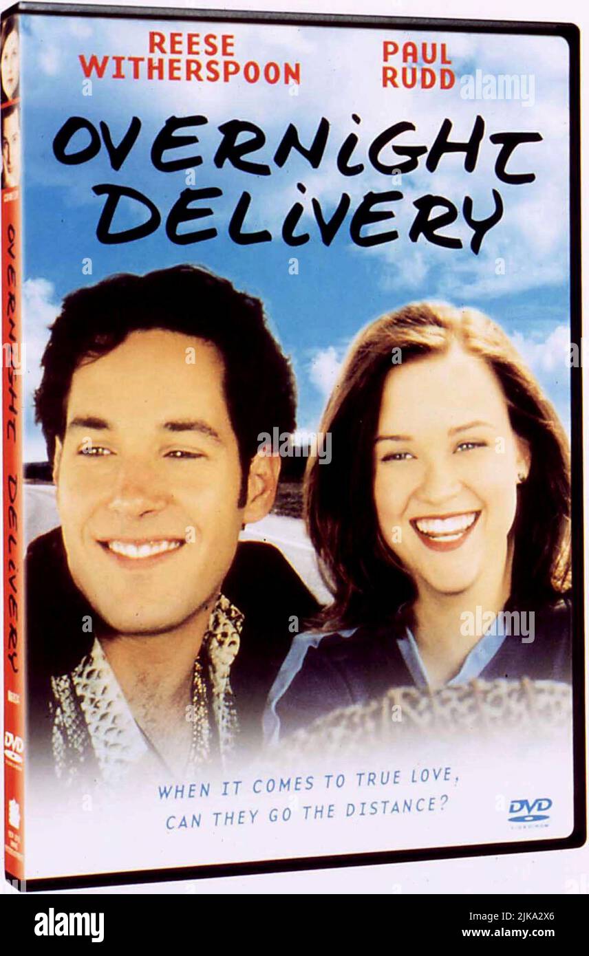 Paul Rudd & Reese Witherspoon Film: Overnight Delivery (1995) Characters: Wyatt Trips & Ivy Miller  Director: Jason Bloom 07 April 1998   **WARNING** This Photograph is for editorial use only and is the copyright of NEW LINE CINEMA and/or the Photographer assigned by the Film or Production Company and can only be reproduced by publications in conjunction with the promotion of the above Film. A Mandatory Credit To NEW LINE CINEMA is required. The Photographer should also be credited when known. No commercial use can be granted without written authority from the Film Company. Stock Photo