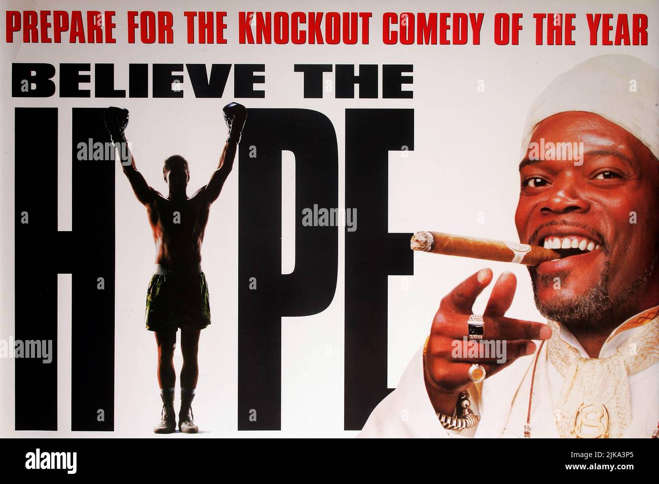 Samuel L. Jackson Poster Film: The Great White Hype (1998)   Director: Reginald Hudlin 03 May 1996   **WARNING** This Photograph is for editorial use only and is the copyright of 20THCENTURY FOX and/or the Photographer assigned by the Film or Production Company and can only be reproduced by publications in conjunction with the promotion of the above Film. A Mandatory Credit To 20THCENTURY FOX is required. The Photographer should also be credited when known. No commercial use can be granted without written authority from the Film Company. Stock Photo