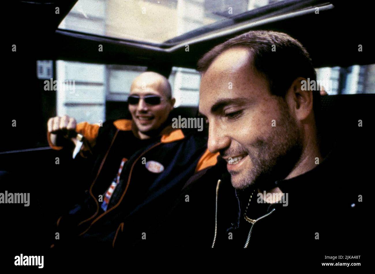 Mads Mikkelsen & Kim Bodnia Film: Pusher (DK 1996) Characters: Tonny & Frank  Director: Pusher 30 August 1996   **WARNING** This Photograph is for editorial use only and is the copyright of BALBOA ENTERTAINMENT and/or the Photographer assigned by the Film or Production Company and can only be reproduced by publications in conjunction with the promotion of the above Film. A Mandatory Credit To BALBOA ENTERTAINMENT is required. The Photographer should also be credited when known. No commercial use can be granted without written authority from the Film Company. Stock Photo