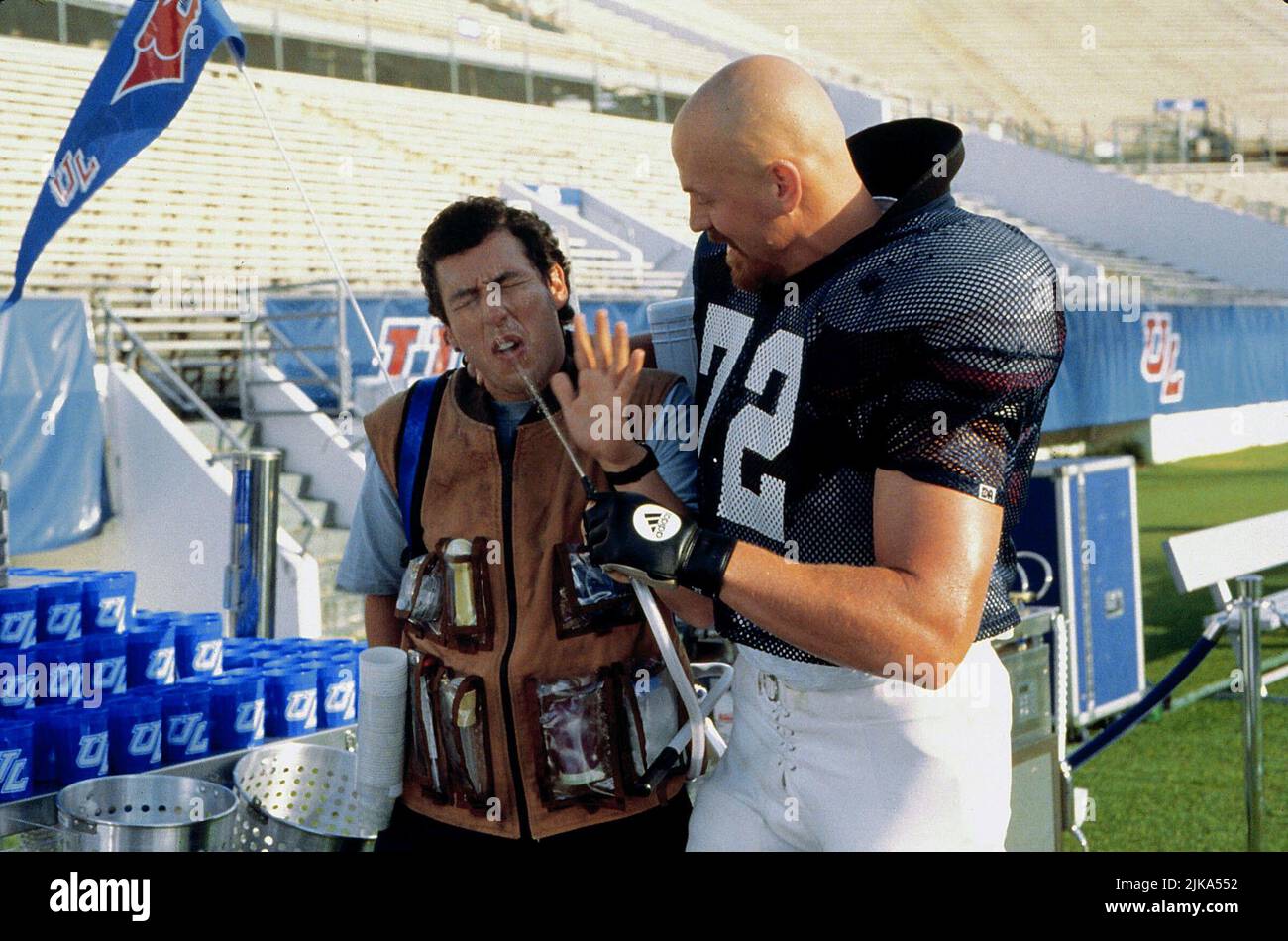 Adam Sandler & Todd Holland Film: The Waterboy (1998) Characters: Robert 'Bobby' Boucher Jr. & Greg Meaney  Director: Frank Coraci 06 November 1998   **WARNING** This Photograph is for editorial use only and is the copyright of TOUCHSTONE and/or the Photographer assigned by the Film or Production Company and can only be reproduced by publications in conjunction with the promotion of the above Film. A Mandatory Credit To TOUCHSTONE is required. The Photographer should also be credited when known. No commercial use can be granted without written authority from the Film Company. Stock Photo