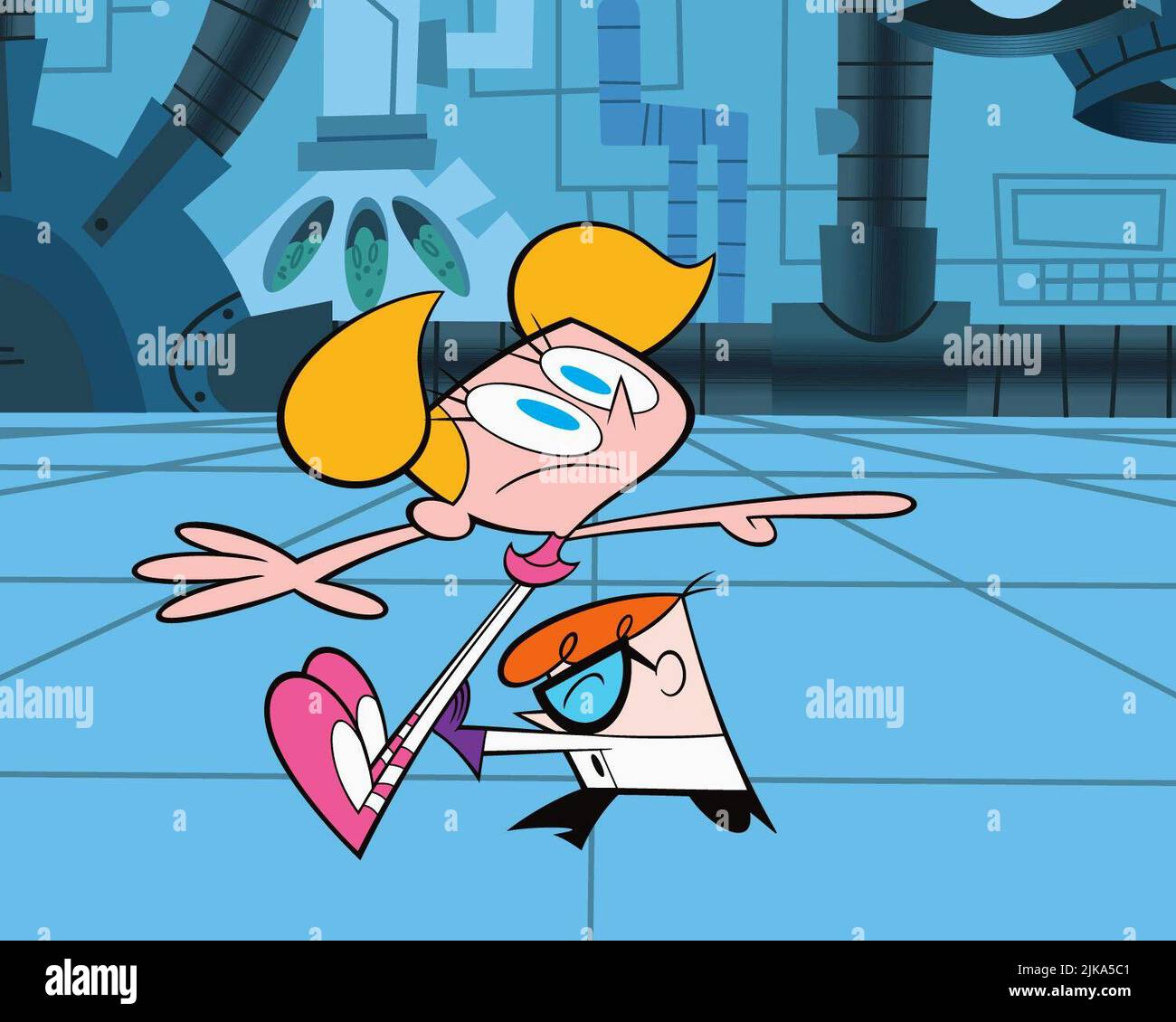 Dee Dee & Dexter Television: Dexter'S Laboratory (1996)   Director: Genndy Tartakovsky 28 April 1996   **WARNING** This Photograph is for editorial use only and is the copyright of CARTOON NETWORK and/or the Photographer assigned by the Film or Production Company and can only be reproduced by publications in conjunction with the promotion of the above Film. A Mandatory Credit To CARTOON NETWORK is required. The Photographer should also be credited when known. No commercial use can be granted without written authority from the Film Company. Stock Photo