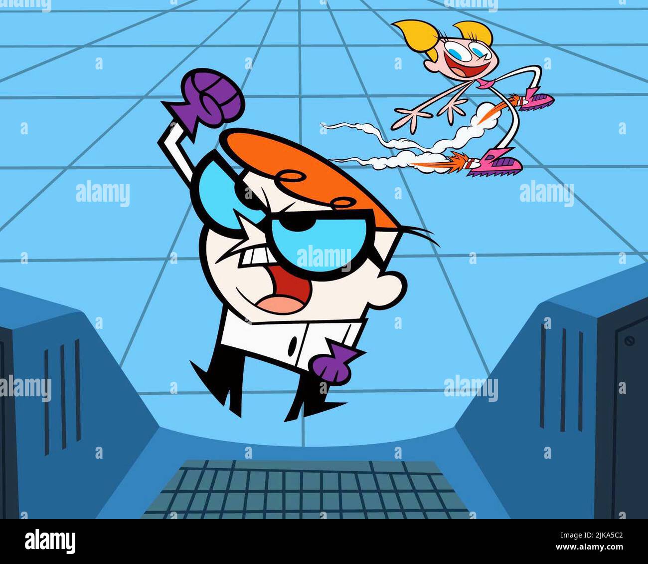Dexter & Dee Dee Television: Dexter'S Laboratory (1996)   Director: Genndy Tartakovsky 28 April 1996   **WARNING** This Photograph is for editorial use only and is the copyright of CARTOON NETWORK and/or the Photographer assigned by the Film or Production Company and can only be reproduced by publications in conjunction with the promotion of the above Film. A Mandatory Credit To CARTOON NETWORK is required. The Photographer should also be credited when known. No commercial use can be granted without written authority from the Film Company. Stock Photo