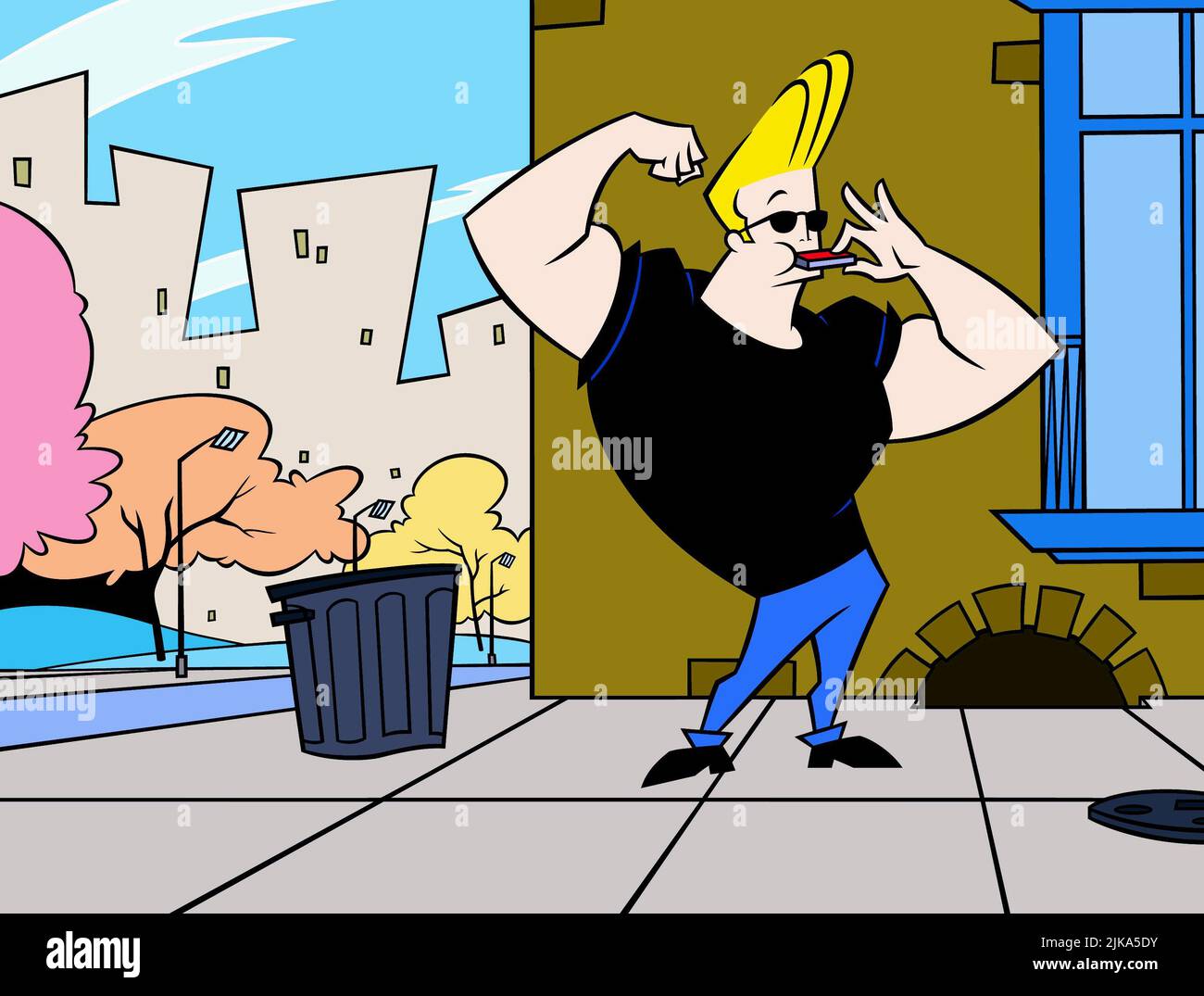 Johnny Bravo Television: Johnny Bravo (1997)   07 July 1997   **WARNING** This Photograph is for editorial use only and is the copyright of HANNA-BARBERA and/or the Photographer assigned by the Film or Production Company and can only be reproduced by publications in conjunction with the promotion of the above Film. A Mandatory Credit To HANNA-BARBERA is required. The Photographer should also be credited when known. No commercial use can be granted without written authority from the Film Company. Stock Photo