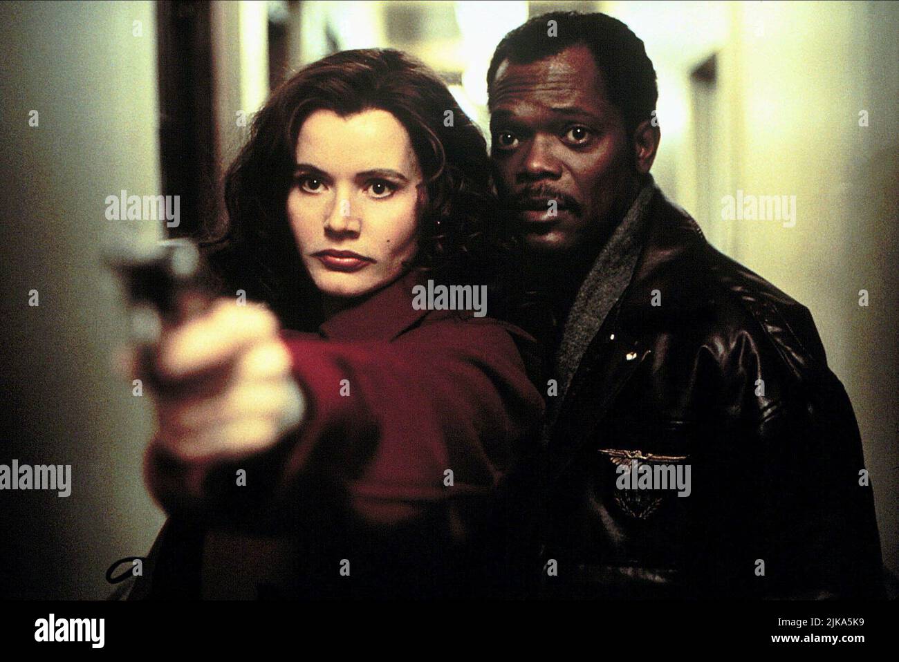 Geena Davis & Samuel L. Jackson Film The Long Kiss Goodnight (1996