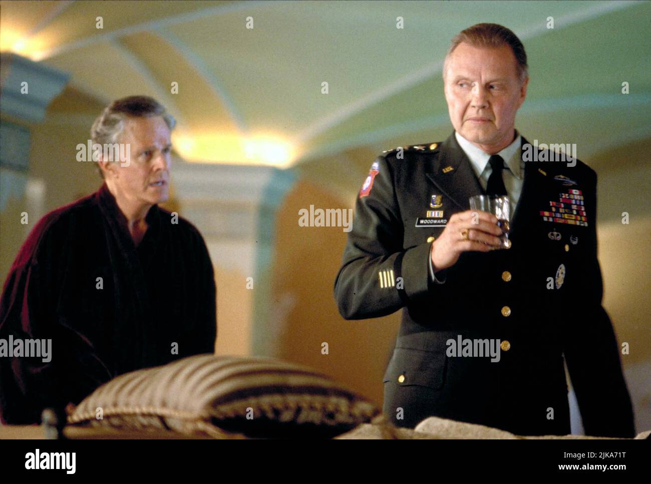 Robert Culp & Jon Voight Film: Most Wanted (1997) Characters: Donald Bickhart, Gen. Adam Woodward, alias Lt. Col. Grant Casey  Director: David Hogan 10 October 1997   **WARNING** This Photograph is for editorial use only and is the copyright of NEW LINE and/or the Photographer assigned by the Film or Production Company and can only be reproduced by publications in conjunction with the promotion of the above Film. A Mandatory Credit To NEW LINE is required. The Photographer should also be credited when known. No commercial use can be granted without written authority from the Film Company. Stock Photo