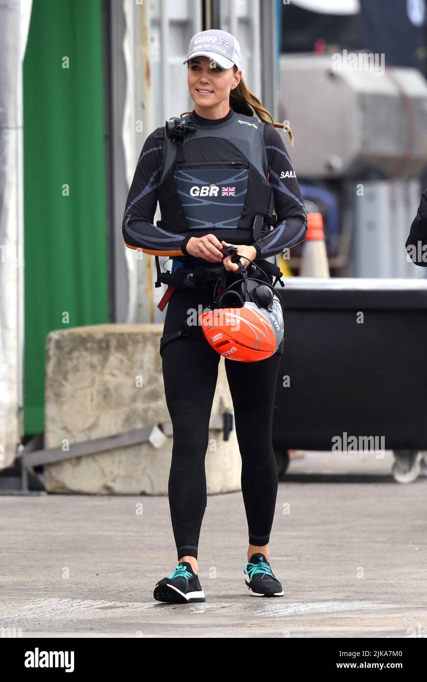 The Duchess of Cambridge visits the Great Britain SailGP Team in