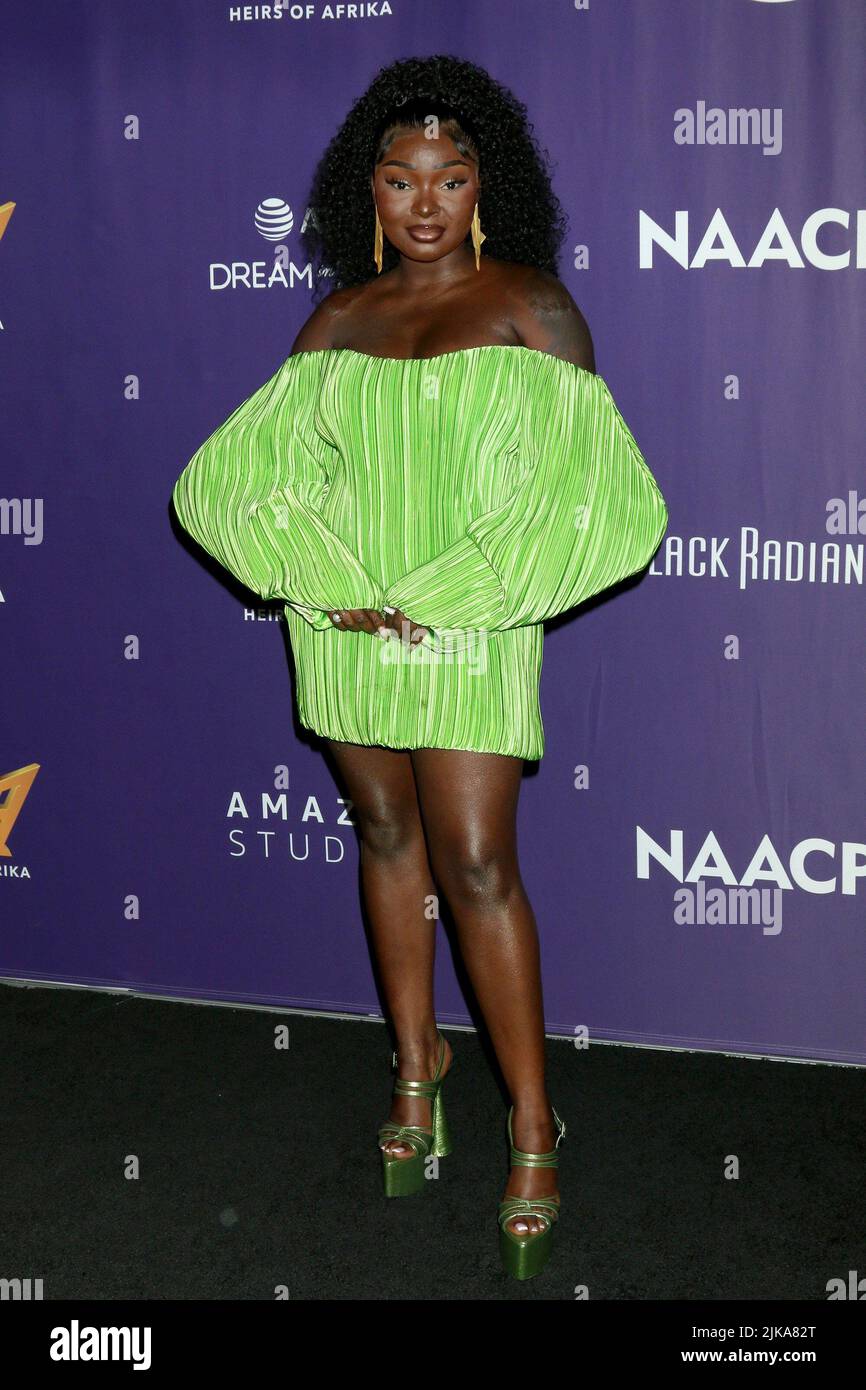 Los Angeles, CA. 31st July, 2022. Shalom Blac at arrivals for Koshie Mills Presents Heirs Of Afrika 5th Annual International Women of Power Awards Luncheon, Sheraton Grand Los Angeles Hotel, Los Angeles, CA July 31, 2022. Credit: Priscilla Grant/Everett Collection/Alamy Live News Stock Photo