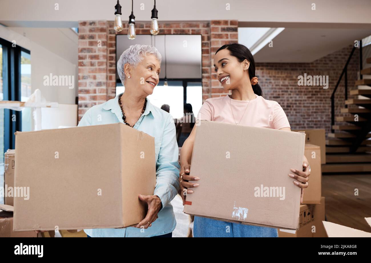 Goodbye to our family home, hello to an exciting future. a senior woman ...