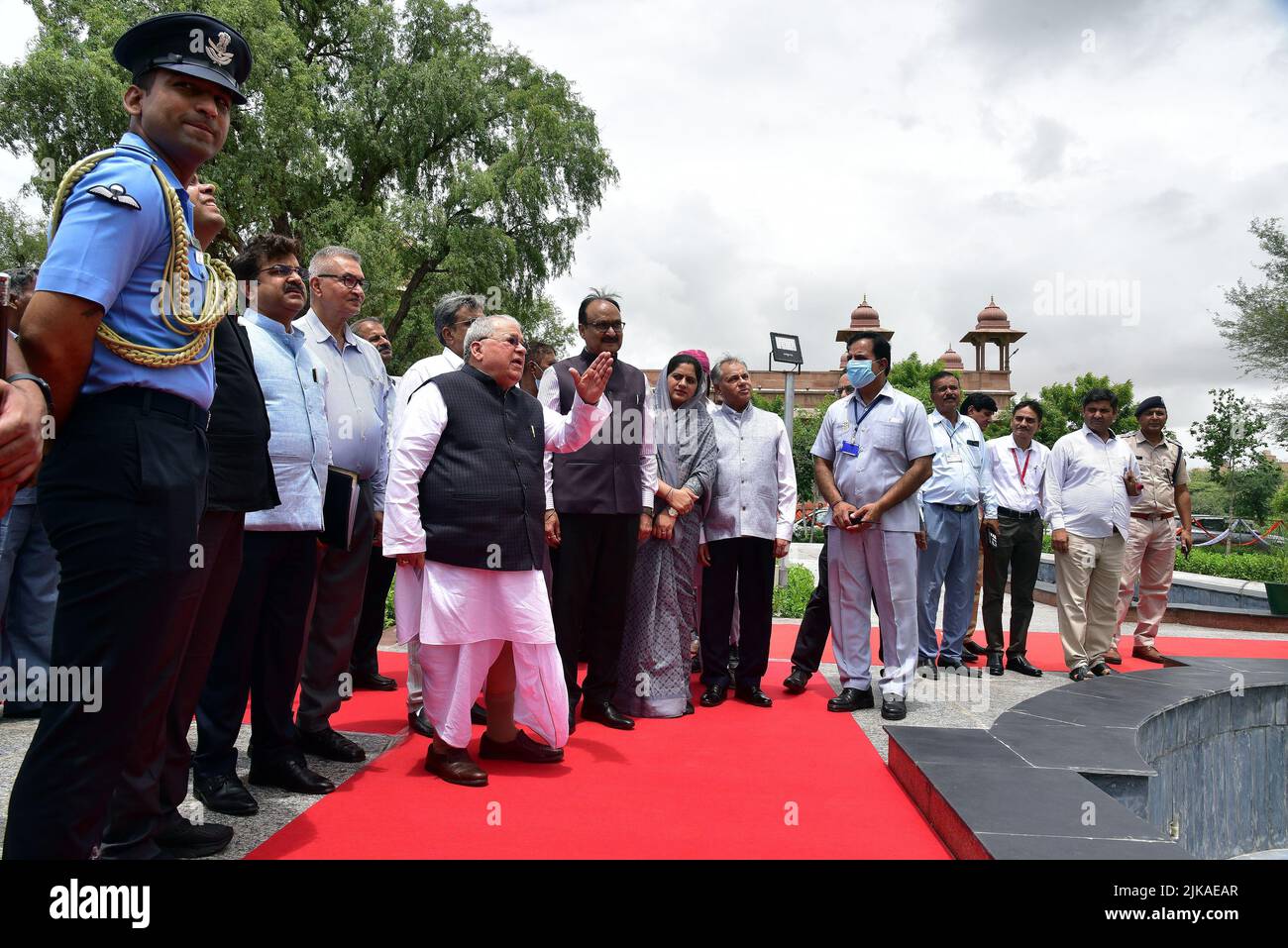 BIKANER, RAJASTHAN, India. 29th July, 2022. Governor of Rajasthan Kalraj Mishra inaugurated Constitution Park at Rajasthan University of Veterinary & Animal Sciences in Bikaner. (Credit Image: © Dinesh Gupta/Pacific Press via ZUMA BIKANER, RAJASTHAN, India. 29th July, 2022. Governor of Rajasthan Kalraj Mishra inaugurated Constitution Park at Rajasthan University of Veterinary & Animal Sciences in Bikaner. (Credit Image: © Dinesh Gupta/Pacific Press via ZUMA