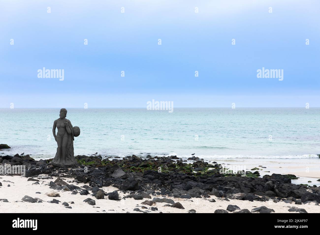 Gwakji Beach in Jeju Island of Korea Stock Photo