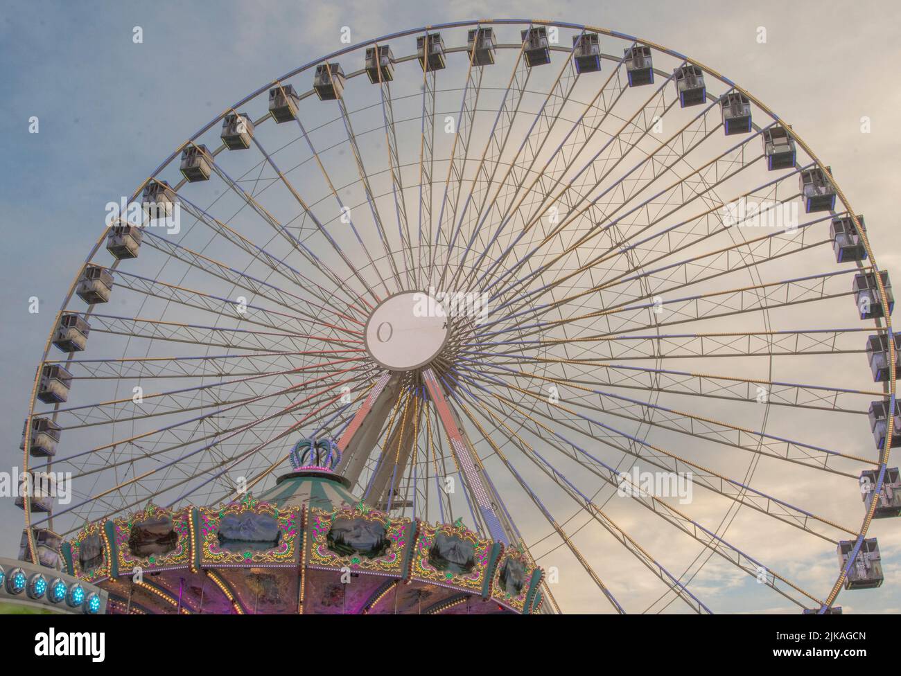 Ferris wheel on the Düren Annakirmes Stock Photo