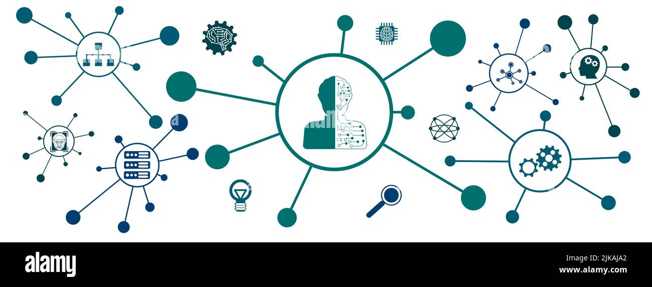 Machine learning data icons Cut Out Stock Images & Pictures - Alamy
