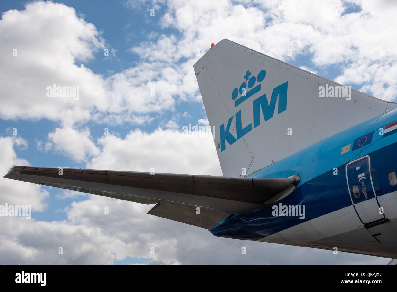 Lelystad, Netherlands. July 2022. Close Up Of The Tail Section Of An  Aircraft. High Quality Photo Stock Photo - Alamy