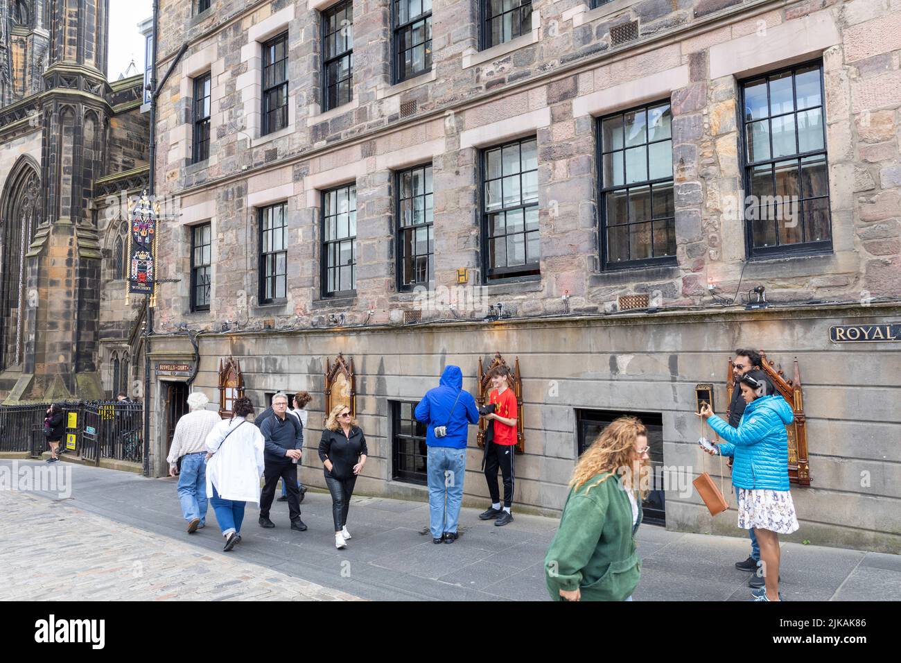 Edinburgh,The Witchery by the Castle restaurant on the Royal Mile Castlehill, exterior of restaurant on summers day,Scotland,UK 2022 Stock Photo