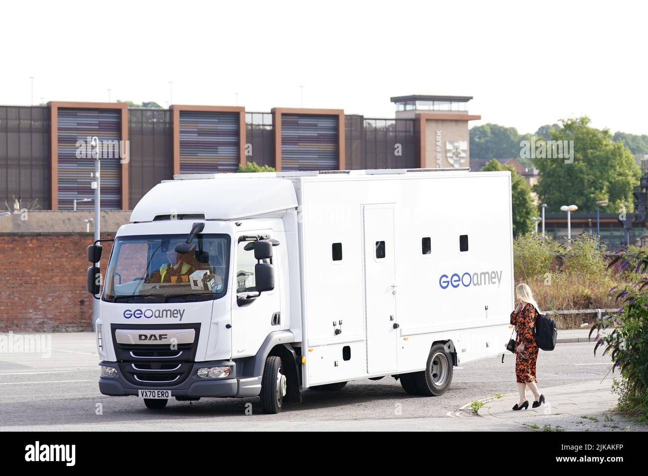 A Prison Van Arrives Outside Lincoln Magistrates Court Where Lithuanian a-prison-van-arrives-outside-lincoln-magistrates-court-where-lithuanian