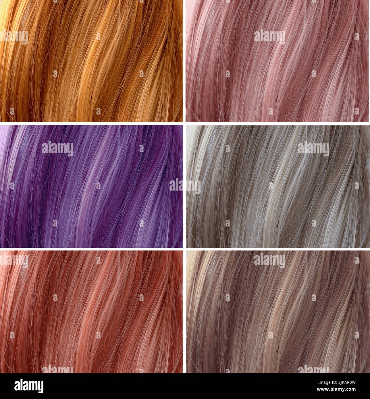 Color Chart Hairdresser Hair Color Palette Stock Photo 1984498946