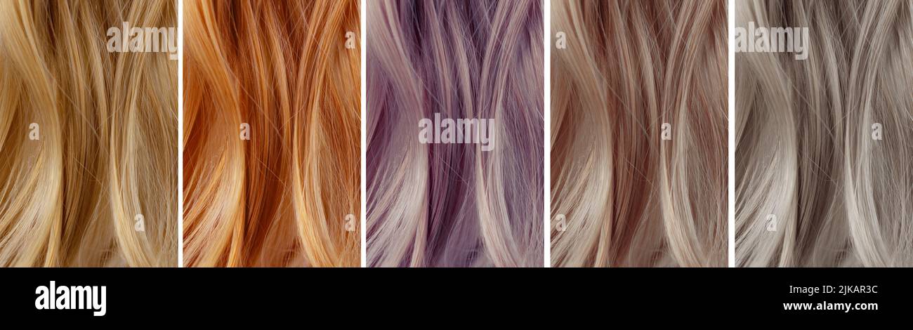 Hair colour chart hi-res stock photography and images - Alamy