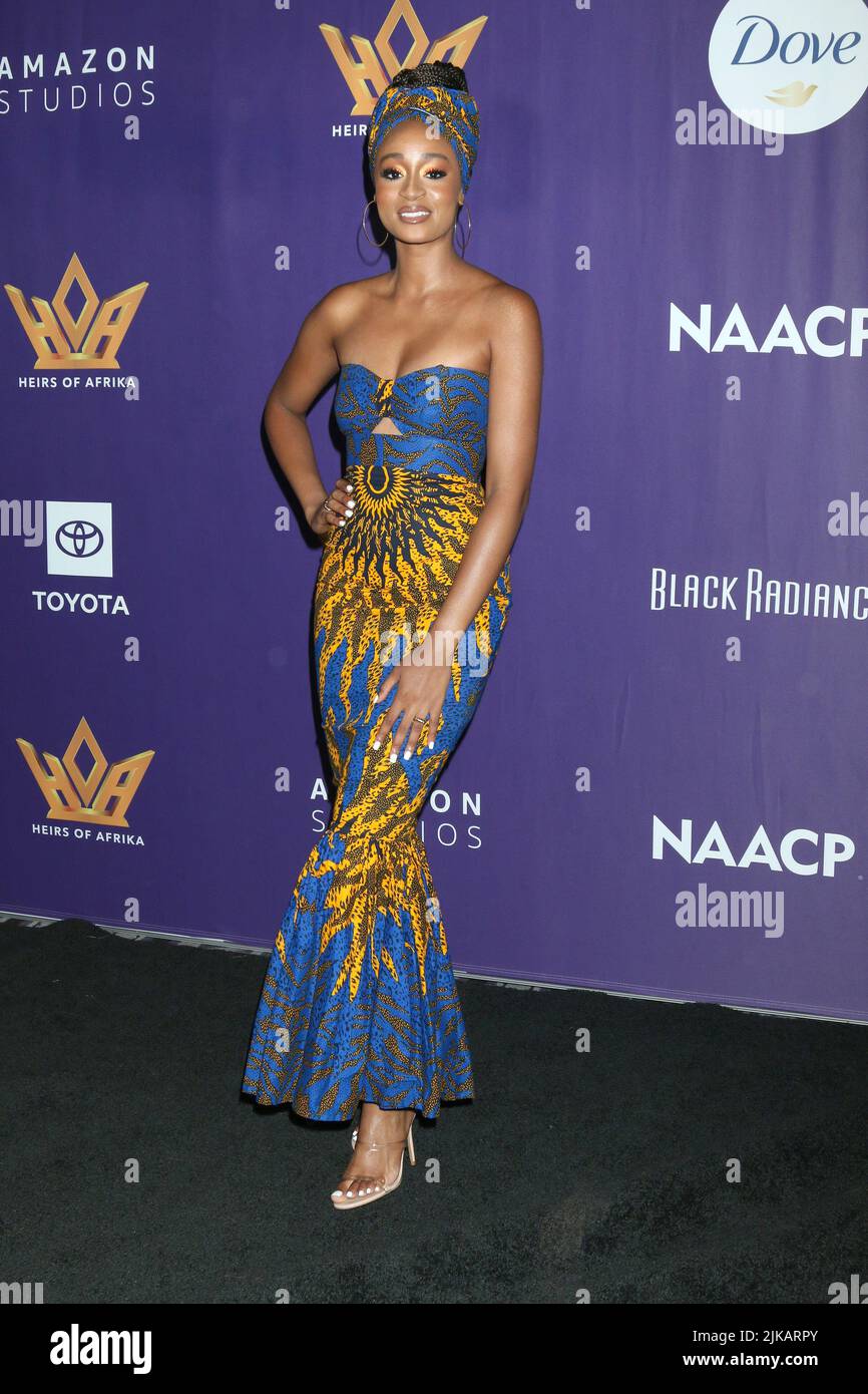 LOS ANGELES - JUL 31:  Sharon Williams at the Heirs of Afrika 5th Annual International Women of Power Awards at the Sheraton Grand Hotel on July 31, 2022 in Los Angeles, CA (Photo by Katrina Jordan/Sipa USA) Stock Photo