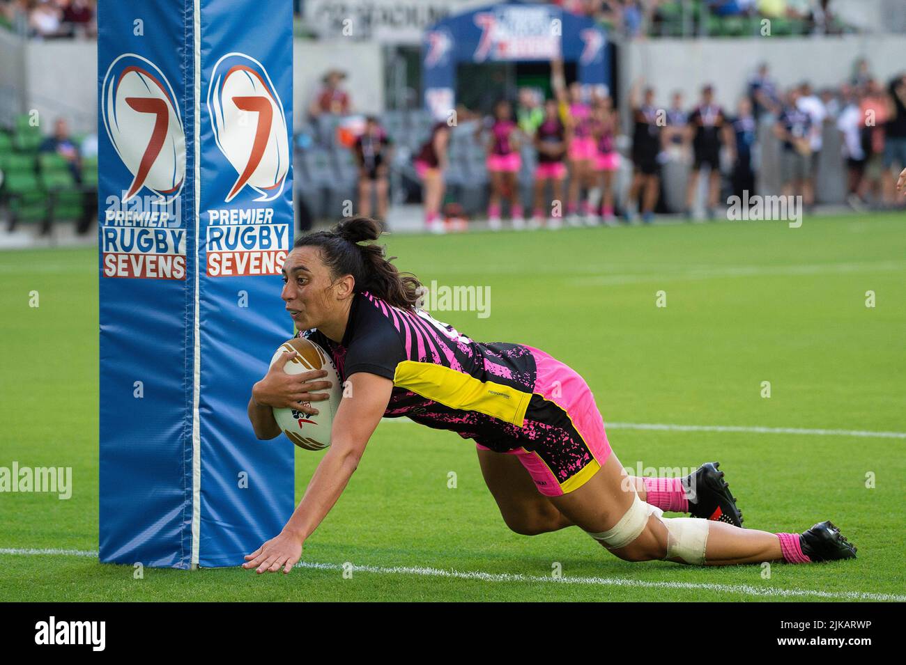 July 30, 2022 Headliners Rugby player Grace Kukutai (6) in action
