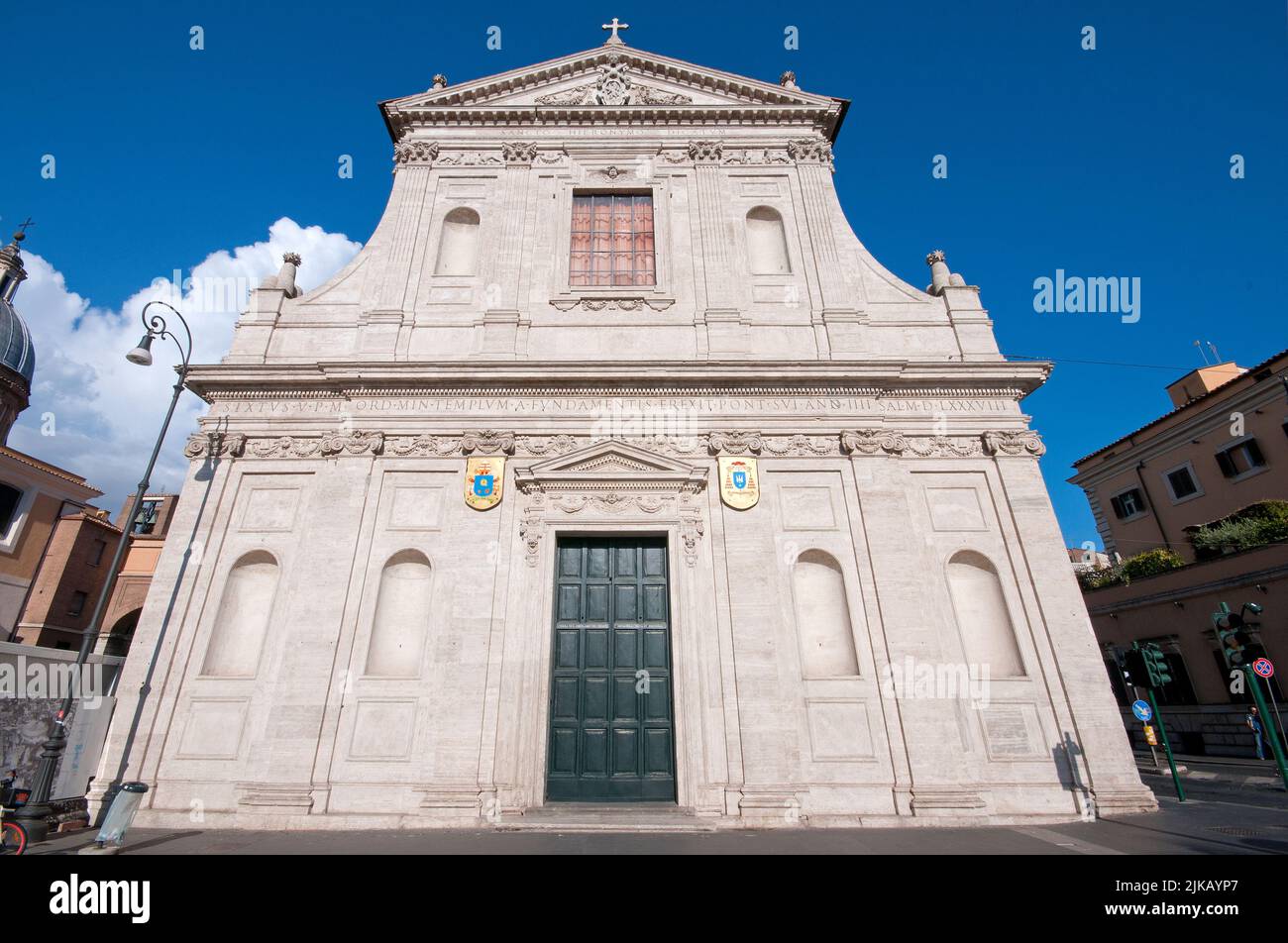 San Girolamo dei Croati church (1588-1589), Rome, Italy Stock Photo
