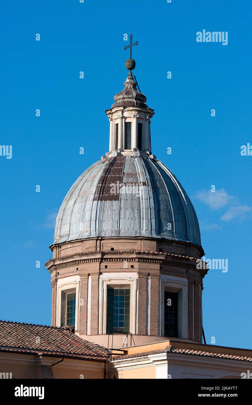 Dome of San Rocco all'Augusteo church, Rome, Italy Stock Photo