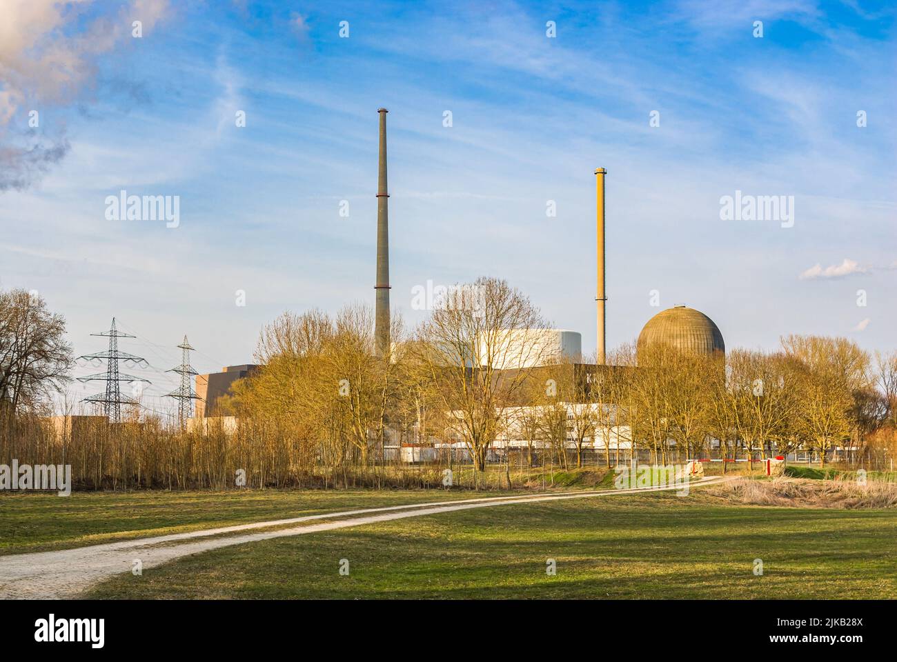 Gundremmingen Nuclear Power Plant, Bavaria, Germany, March 25, 2011. Stock Photo