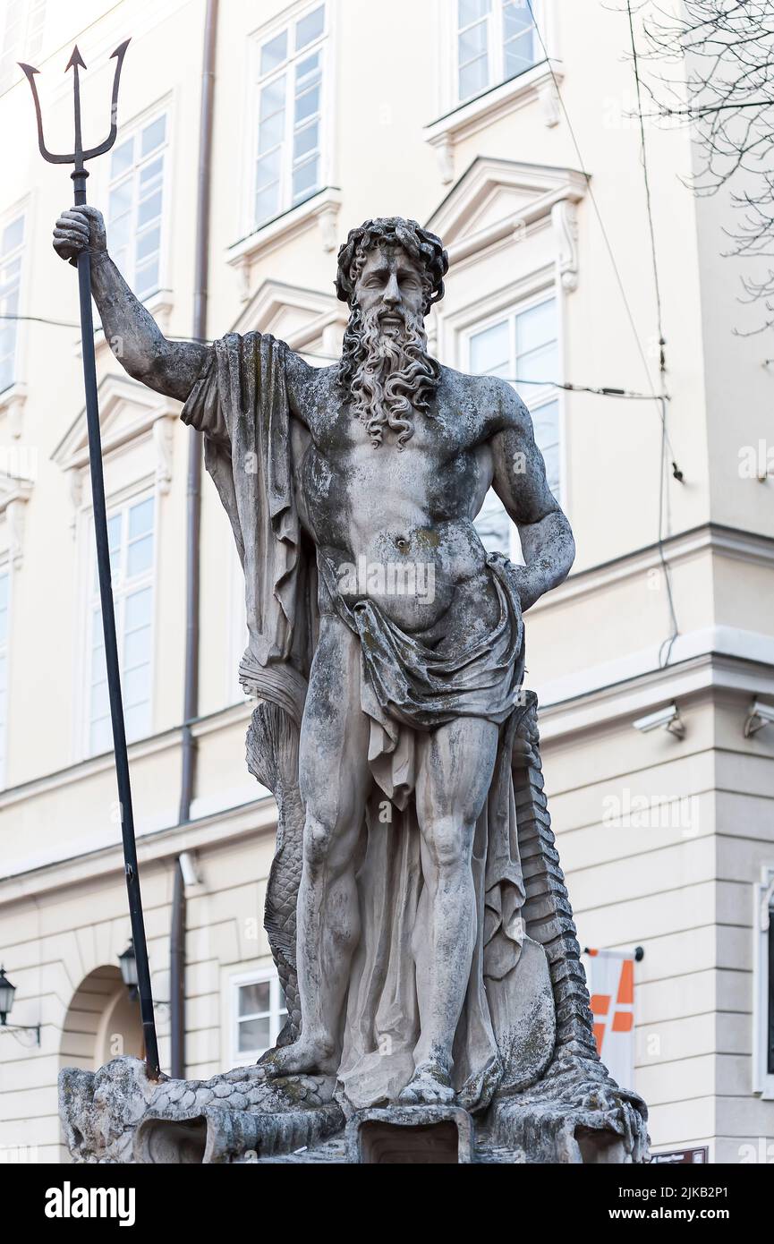 Medusa And Poseidon Statues