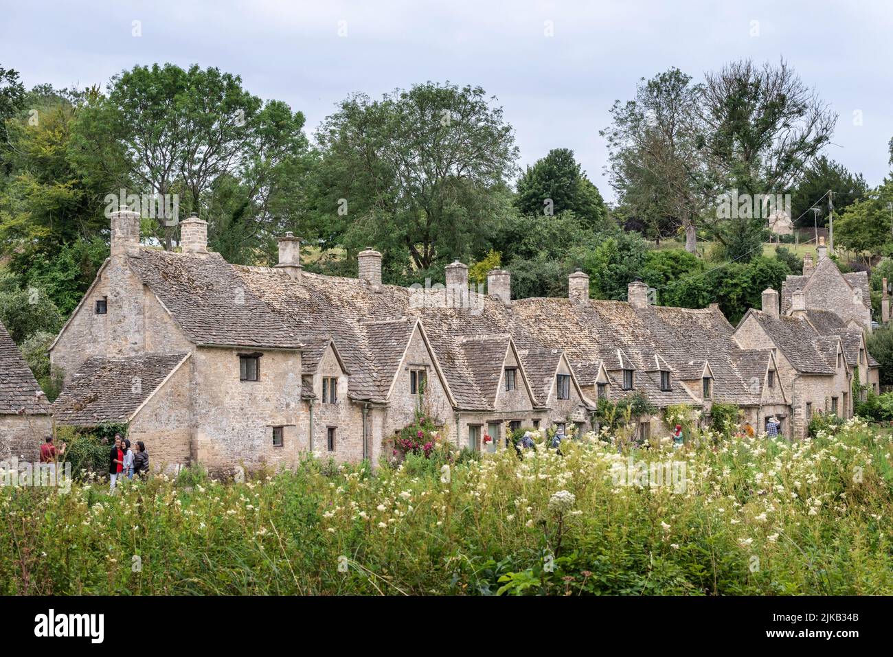 Bibury, July 27th 2022: Arlington Row in Bibury Stock Photo