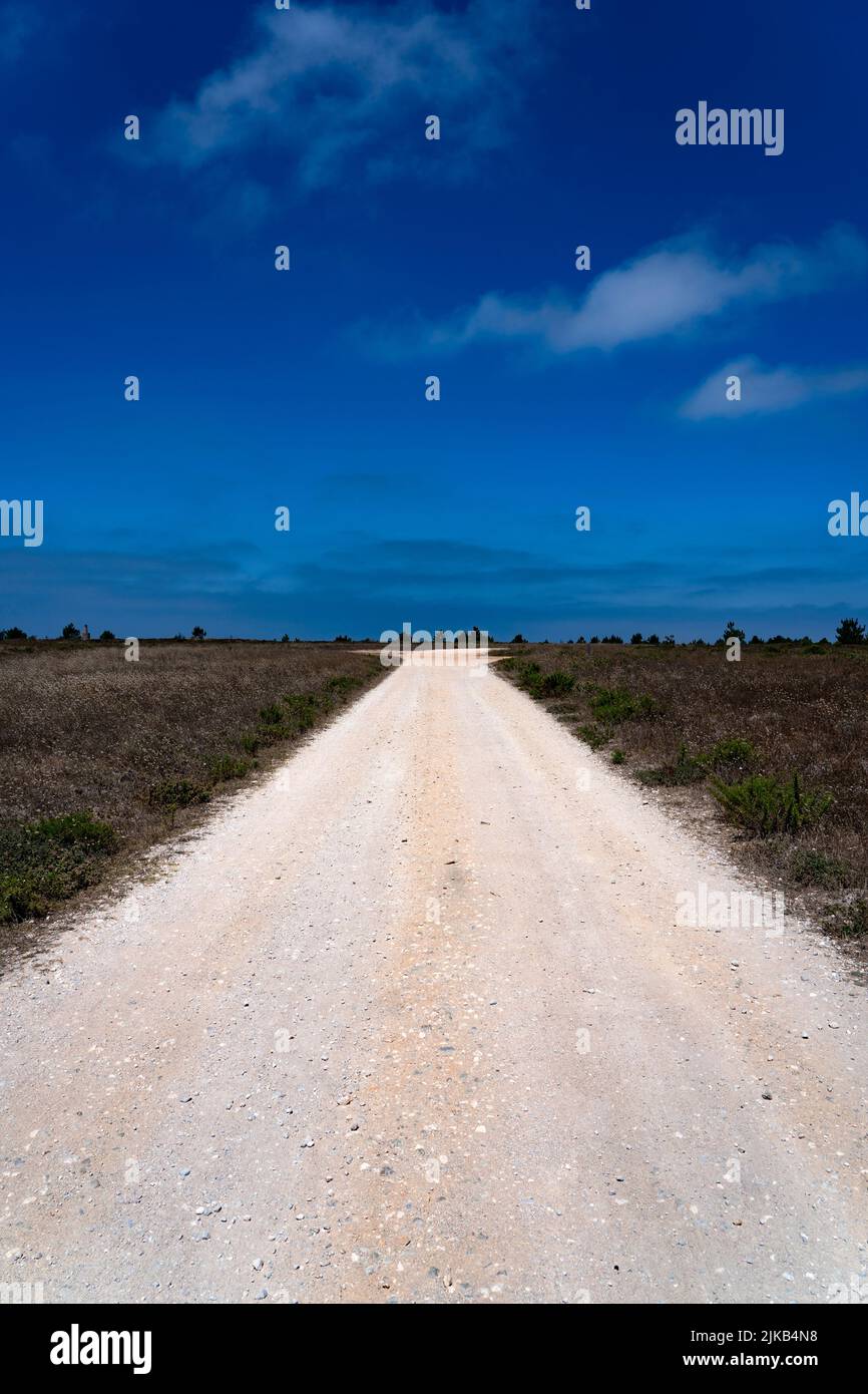 Gravel cycling in the Western Algarve, Portugal - Parque Natural do Sudoeste Alentejano e Costa Vicentina - Southwest Alentejo and Vicentine Coast Nat Stock Photo