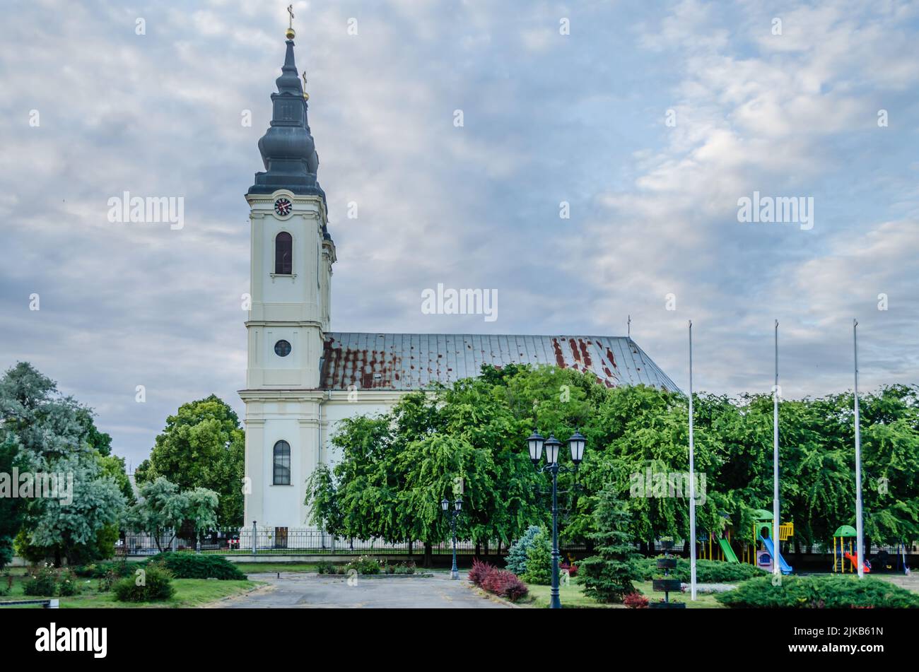 Srbobran is a town in Serbia. View of the Serbian Orthodox Church in ...
