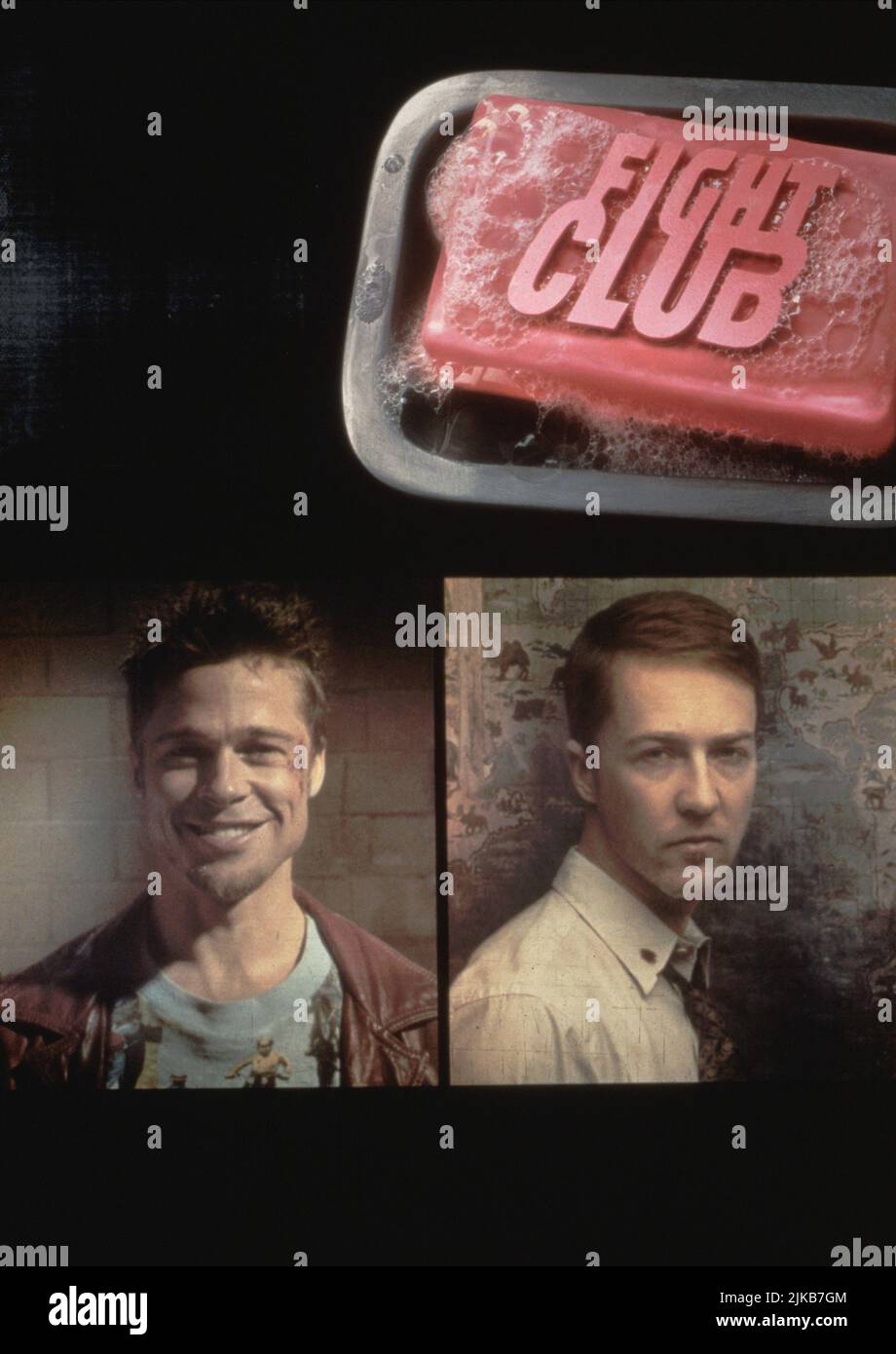 Brad Pitt & Edward Norton Movie Poster Film Fight Club (USA/DE 1999 ...