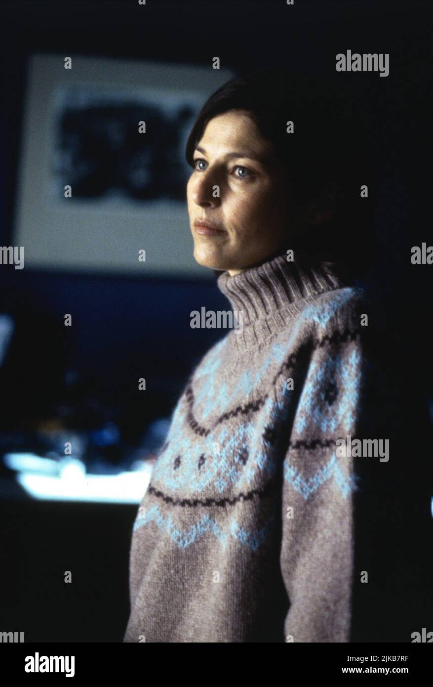 Catherine Keener Film: 8mm (USA/DE 1999) Characters: Amy Welles  Director: Joel Schumacher 19 February 1999   **WARNING** This Photograph is for editorial use only and is the copyright of COLUMBIA PICTURES and/or the Photographer assigned by the Film or Production Company and can only be reproduced by publications in conjunction with the promotion of the above Film. A Mandatory Credit To COLUMBIA PICTURES is required. The Photographer should also be credited when known. No commercial use can be granted without written authority from the Film Company. Stock Photo