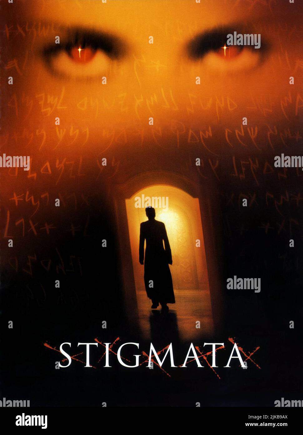 Stigmata, Film Poster Film: Stigmata (1999)   Director: Rupert Wainwright 10 September 1999   **WARNING** This Photograph is for editorial use only and is the copyright of METRO-GOLDWYN-MAYER and/or the Photographer assigned by the Film or Production Company and can only be reproduced by publications in conjunction with the promotion of the above Film. A Mandatory Credit To METRO-GOLDWYN-MAYER is required. The Photographer should also be credited when known. No commercial use can be granted without written authority from the Film Company. Stock Photo