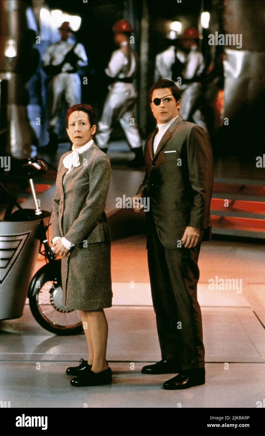 Mindy Sterling & Rob Lowe Film: Austin Powers: The Spy Who Shagged Me; Austin  Powers 2 (USA 1999) Characters: Frau Farbissina & Young Number Two  Director: Jay Roach 08 June 1999 **WARNING**