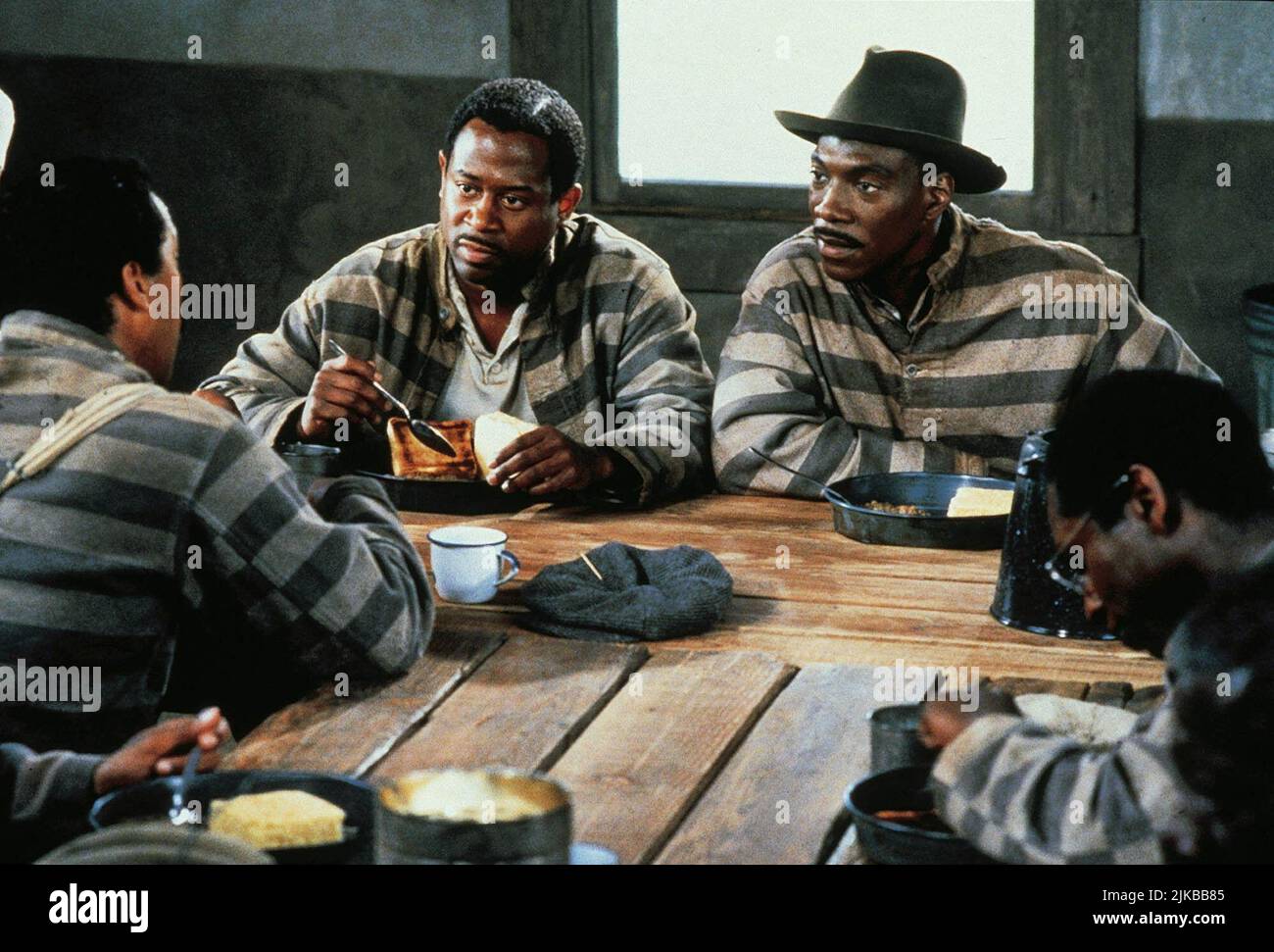 Martin Lawrence & Eddie Murphy Film: Life (1999) Characters: Claude Banks & Rayford Gibson  Director: Ted Demme 13 April 1999   **WARNING** This Photograph is for editorial use only and is the copyright of UNIVERSAL and/or the Photographer assigned by the Film or Production Company and can only be reproduced by publications in conjunction with the promotion of the above Film. A Mandatory Credit To UNIVERSAL is required. The Photographer should also be credited when known. No commercial use can be granted without written authority from the Film Company. Stock Photo