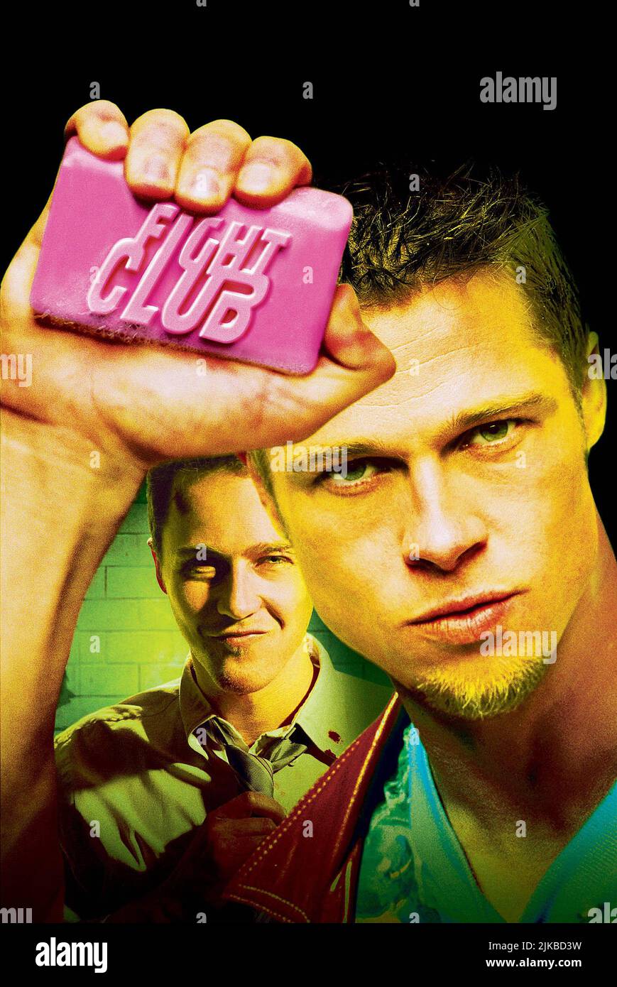 Edward Norton & Brad Pitt Film: Fight Club (USA/DE 1999) Characters: The Narrator, Tyler Durden  Director: David Fincher 10 September 1999   **WARNING** This Photograph is for editorial use only and is the copyright of 20TH CENTURY FOX and/or the Photographer assigned by the Film or Production Company and can only be reproduced by publications in conjunction with the promotion of the above Film. A Mandatory Credit To 20TH CENTURY FOX is required. The Photographer should also be credited when known. No commercial use can be granted without written authority from the Film Company. Stock Photo