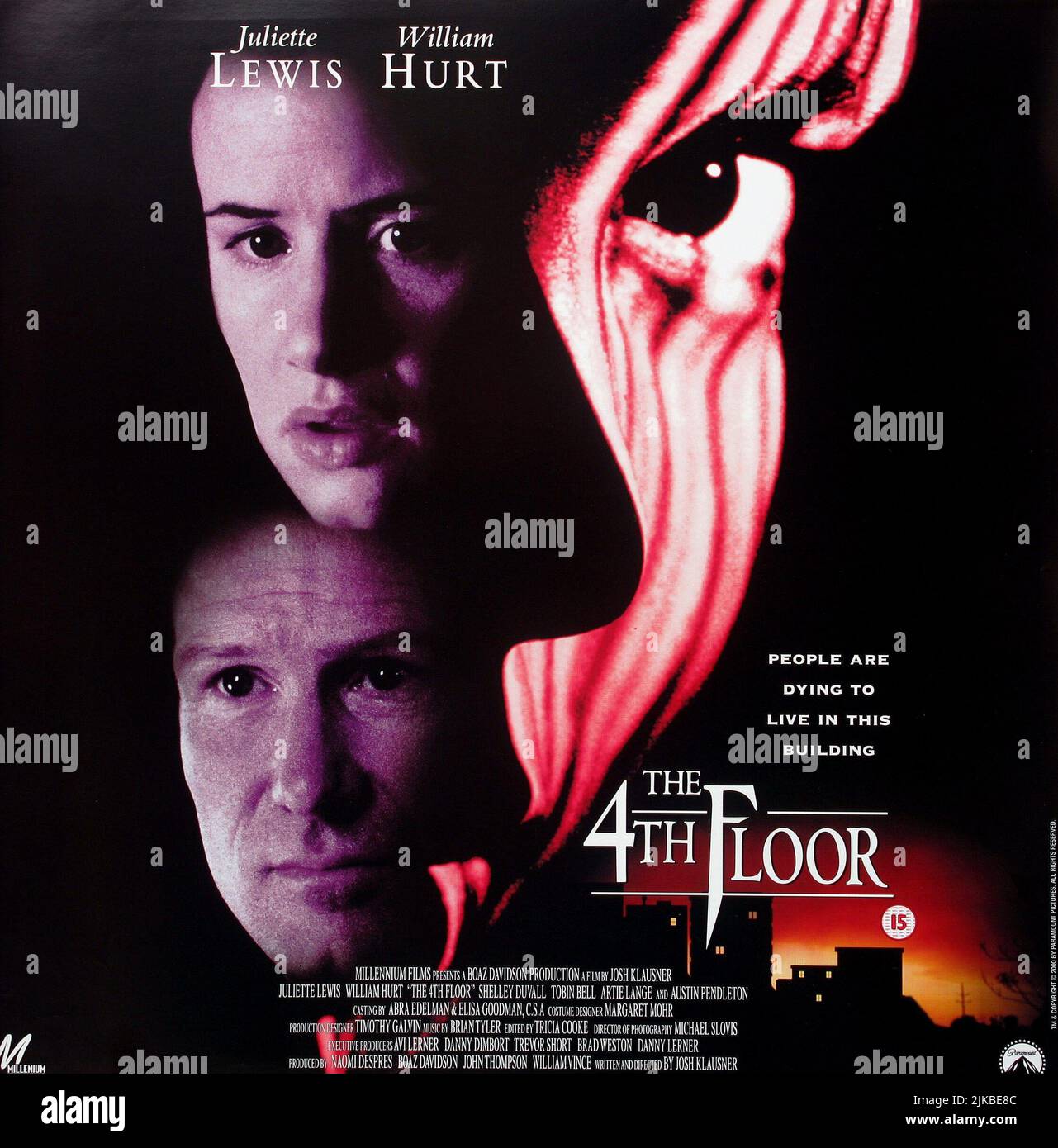 Fourth Hurt Juliette Lewis & William Hurt Poster Film: The 4th Floor (1999 ...