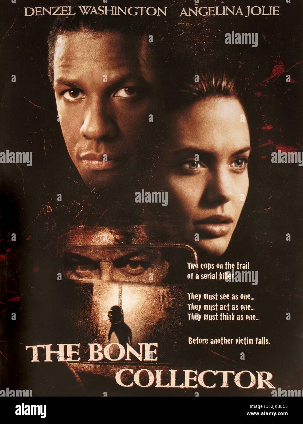 Denzil Washington & Angelina Jolie Poster Film: The Bone Collector (USA ...