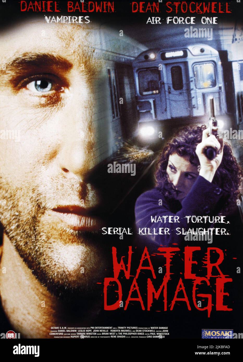 Daniel Baldwin Poster Film: Water Damage (1999)   Director: Murray Battle 30 July 1999   **WARNING** This Photograph is for editorial use only and is the copyright of EMS and/or the Photographer assigned by the Film or Production Company and can only be reproduced by publications in conjunction with the promotion of the above Film. A Mandatory Credit To EMS is required. The Photographer should also be credited when known. No commercial use can be granted without written authority from the Film Company. Stock Photo