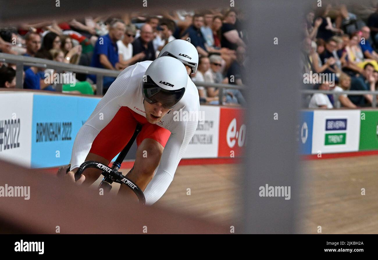 Stratford, United Kingdom. 31st July, 2022. Commonwealth Games Track Cycling. Olympic Velodrome