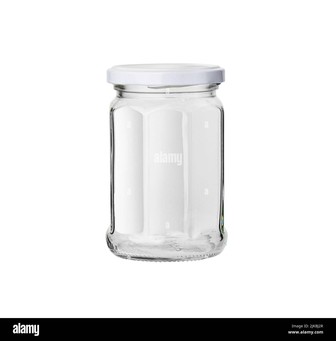 Glass jar isolated on white background with clipping path Stock Photo ...