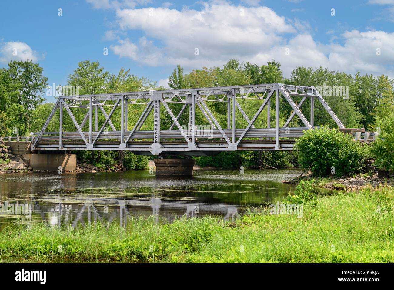 Steel Bridge - New Brunswick Stock Photo