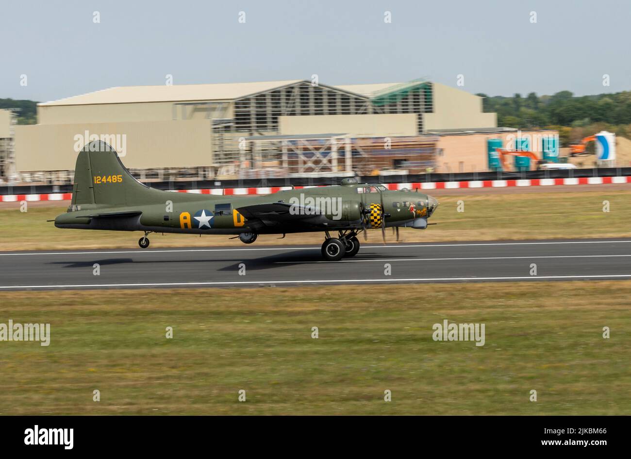 Boeing B-17G Flying Fortress 'Sally B' (Memphis Belle) at the Royal International Air Tattoo 2022 Stock Photo